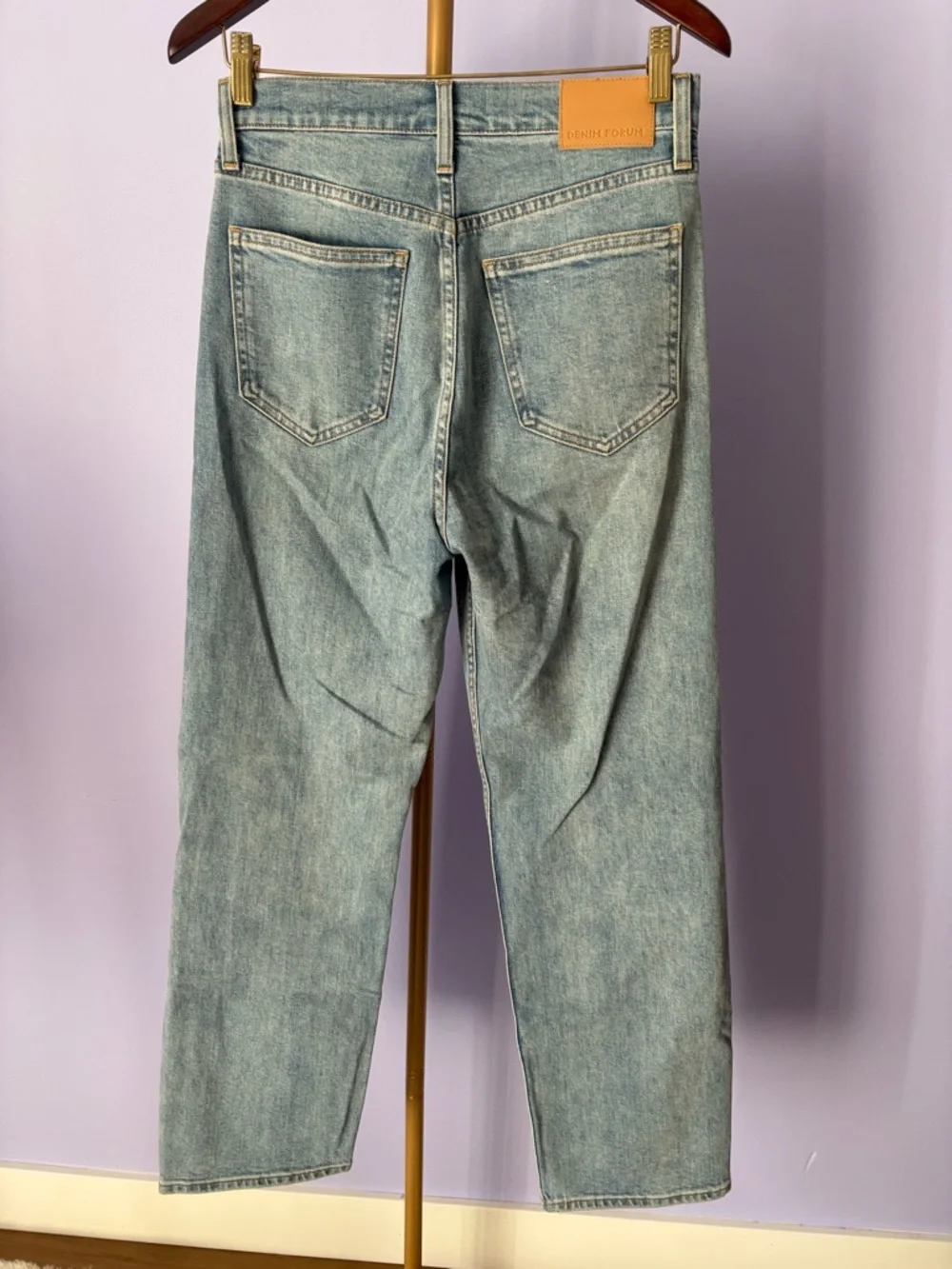 Denim Forum The Arlo Hi-Rise Straight Jean - Picture 5 of 6